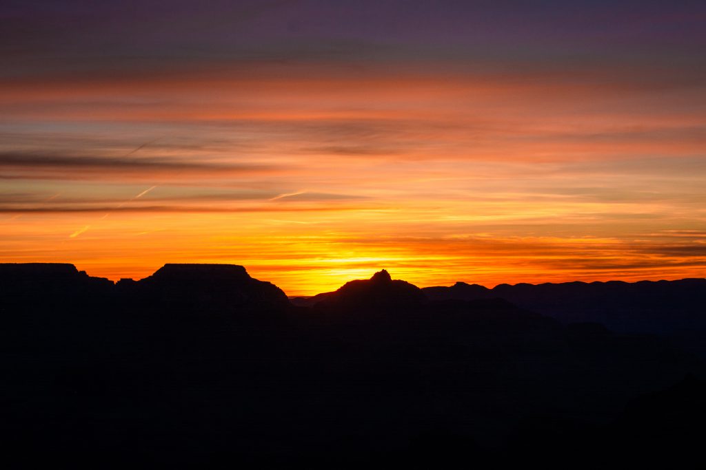 Sonnenaufgang über Grand Canyon south-rim
