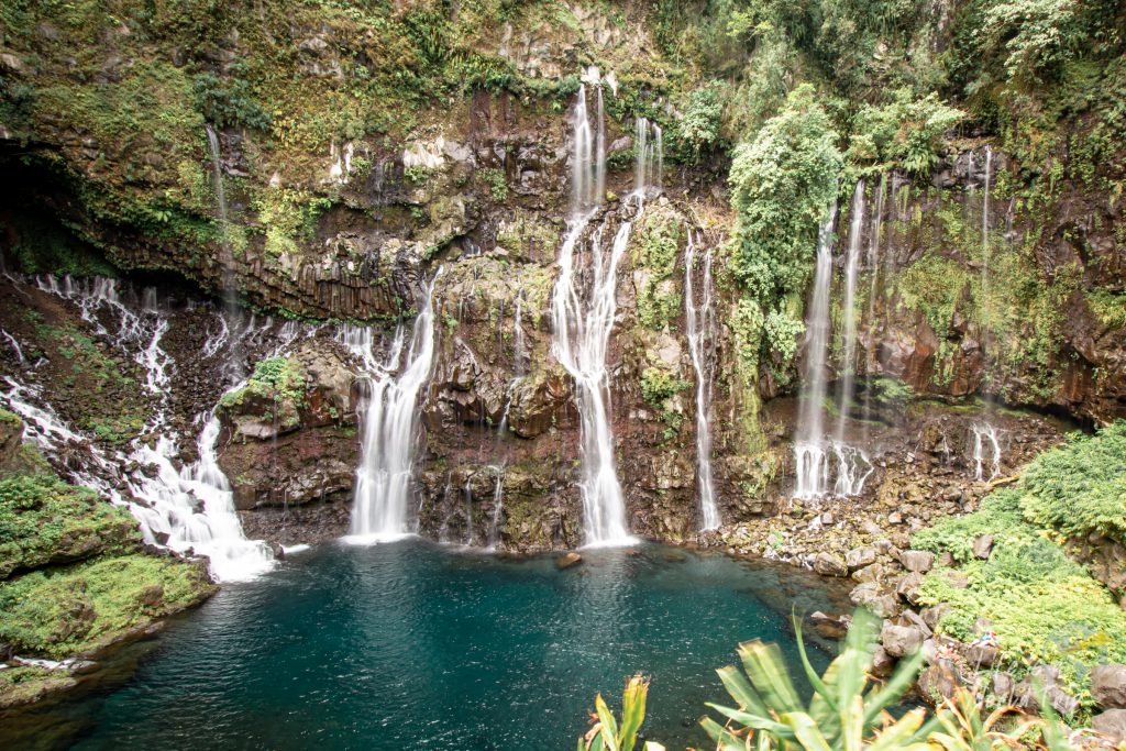 Life is a World Trip - Kombireise nach Mauritius und La Réunion. Wasserfall Cascade Grand-Galet.