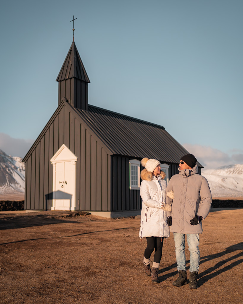 Island Rundreise - Budakirkja, Kirche auf der Snaefellsnes Halbinsel