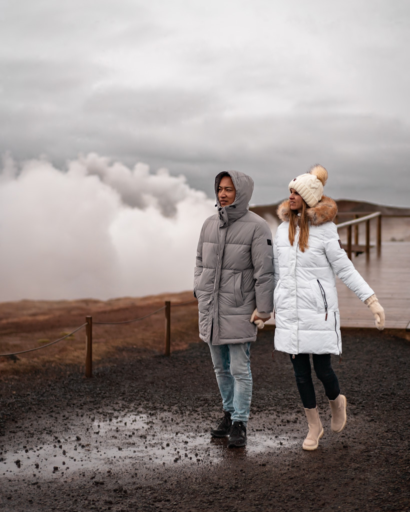 Island Rundreise - Erkundung der Gunnuhver Hot Springs auf der Reykjanes Halbinsel