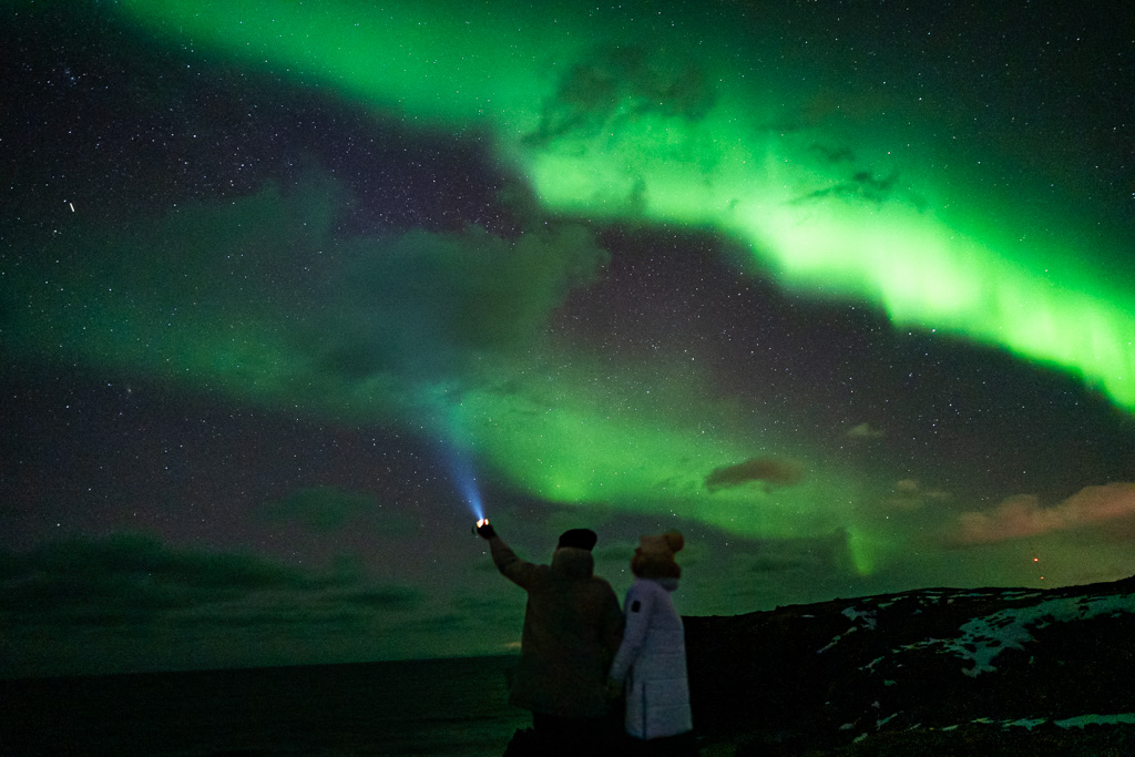 Island Rundreise - Polarlichter auf der Snaefellsness Halbinsel